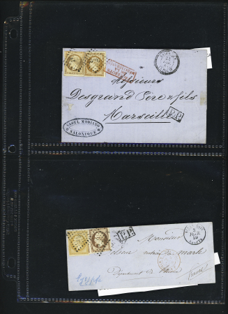 1870-1942, Bel ensemble de 23 lettres des colonies à