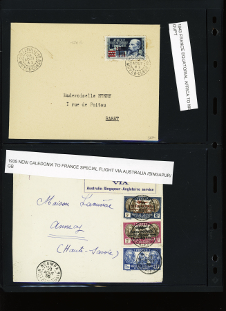 1870-1942, Bel ensemble de 23 lettres des colonies à