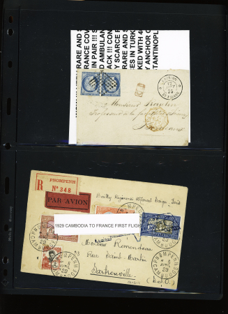 1870-1942, Bel ensemble de 23 lettres des colonies à