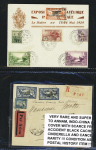 1918-40 Ensemble de 20 lettres et cartes des émissions