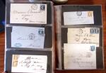 PARIS 1850-1874, Env. 200 lettres en album offrant