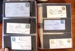 PARIS 1850-1874, Env. 200 lettres en album offrant