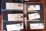 PARIS 1850-1874, Env. 200 lettres en album offrant