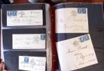 PARIS 1850-1874, Env. 200 lettres en album offrant