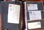 PARIS 1850-1874, Env. 200 lettres en album offrant