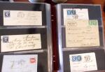 PARIS 1850-1874, Env. 200 lettres en album offrant