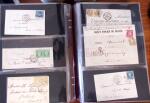 PARIS 1850-1874, Env. 200 lettres en album offrant