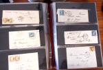 PARIS 1850-1874, Env. 200 lettres en album offrant