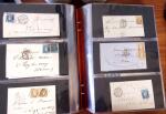 PARIS 1850-1874, Env. 200 lettres en album offrant