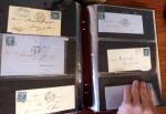 PARIS 1850-1874, Env. 200 lettres en album offrant