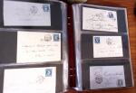 PARIS 1850-1874, Env. 200 lettres en album offrant