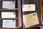 PARIS 1850-1874, Env. 200 lettres en album offrant