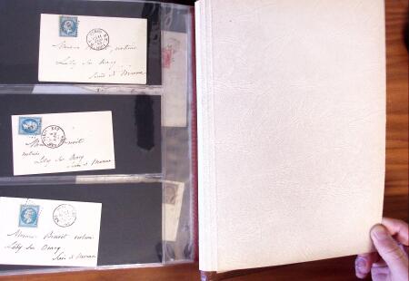 PARIS 1850-1874, Env. 200 lettres en album offrant