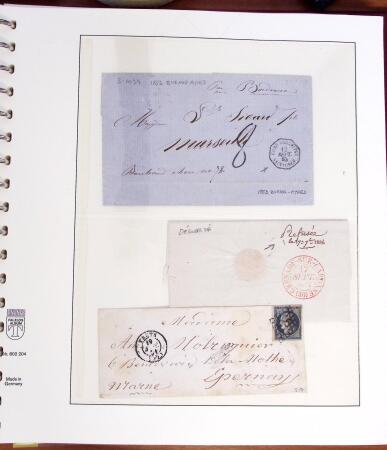 1790-1890, Sélection de lettres dont Départements