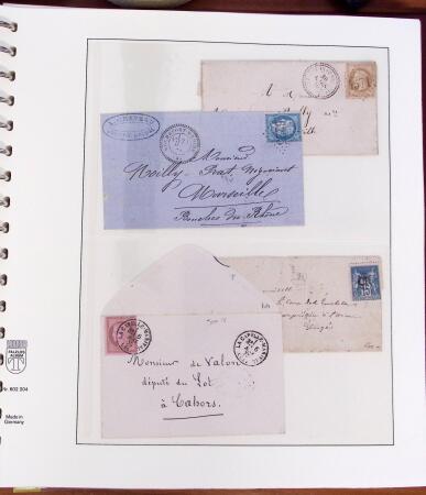1790-1890, Sélection de lettres dont Départements