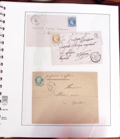 1790-1890, Sélection de lettres dont Départements