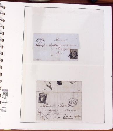 1790-1890, Sélection de lettres dont Départements