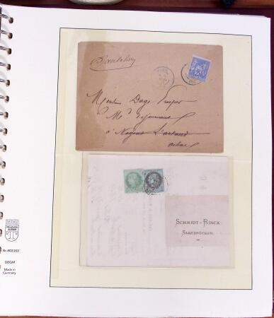 1790-1890, Sélection de lettres dont Départements