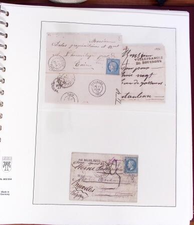 1790-1890, Sélection de lettres dont Départements