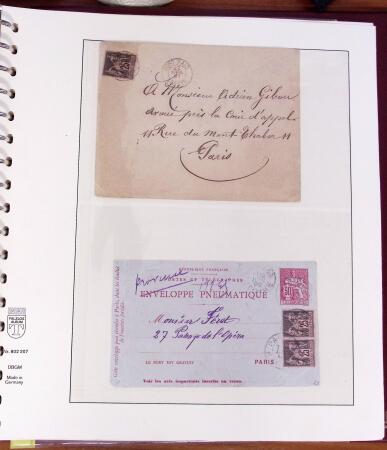 1790-1890, Sélection de lettres dont Départements