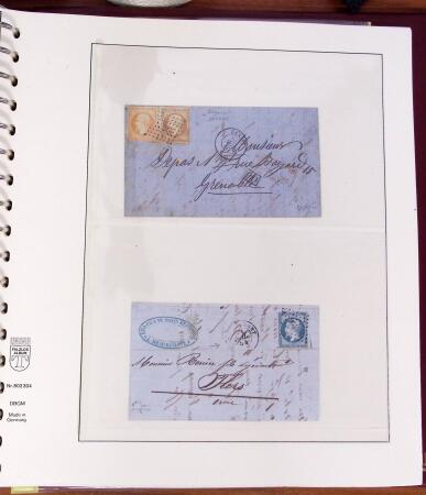 1790-1890, Sélection de lettres dont Départements