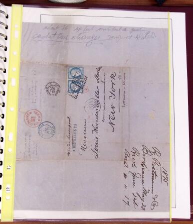 1790-1890, Sélection de lettres dont Départements