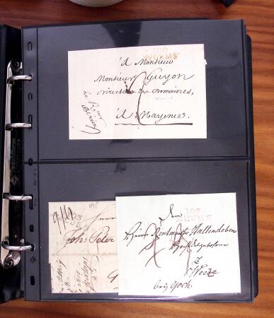 1790-1890, Sélection de lettres dont Départements