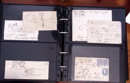 1790-1890, Sélection de lettres dont Départements