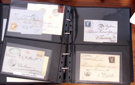 1790-1890, Sélection de lettres dont Départements
