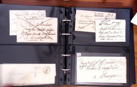 1790-1890, Sélection de lettres dont Départements