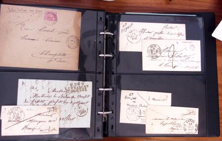 1790-1890, Sélection de lettres dont Départements