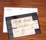 1790-1890, Sélection de lettres dont Départements