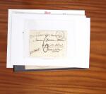 1790-1890, Sélection de lettres dont Départements