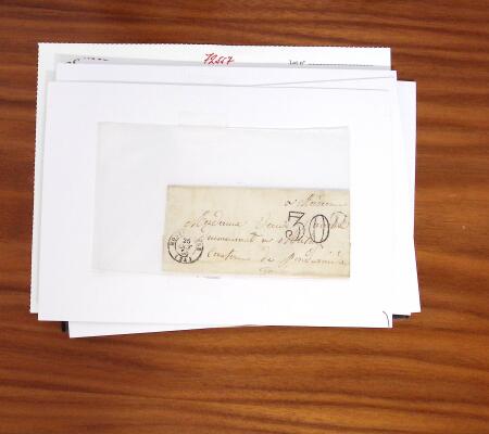 1790-1890, Sélection de lettres dont Départements