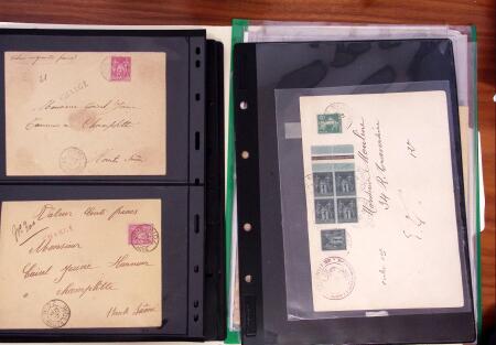 1790-1890, Sélection de lettres dont Départements