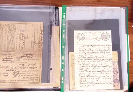 1790-1890, Sélection de lettres dont Départements