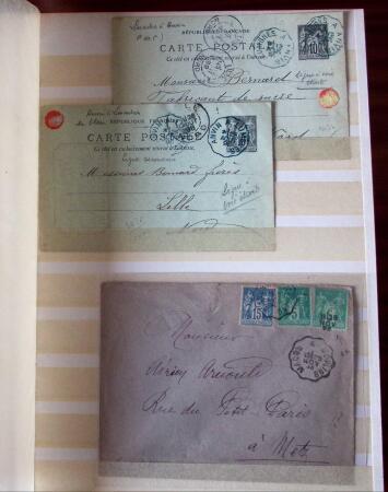 1876-1900, Intéressante sélection de lettres au Type
