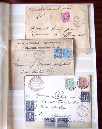 1876-1900, Intéressante sélection de lettres au Type