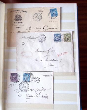 1876-1900, Intéressante sélection de lettres au Type