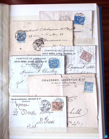 1876-1900, Intéressante sélection de lettres au Type