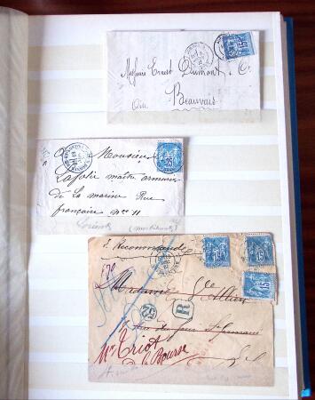 1876-1900, Intéressante sélection de lettres au Type