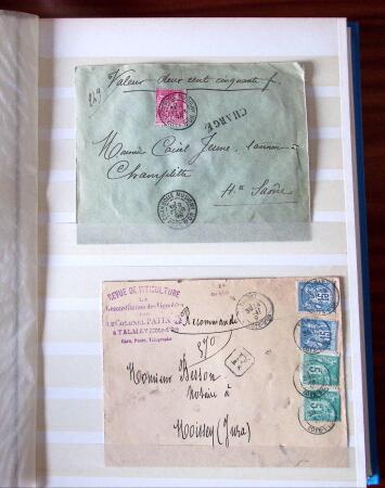 1876-1900, Intéressante sélection de lettres au Type
