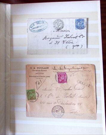 1876-1900, Intéressante sélection de lettres au Type