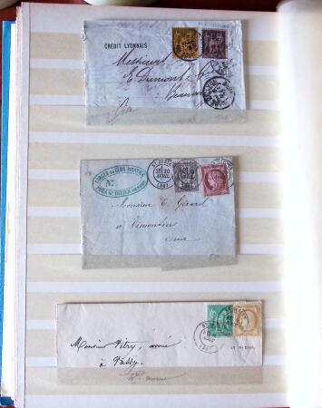 1876-1900, Intéressante sélection de lettres au Type