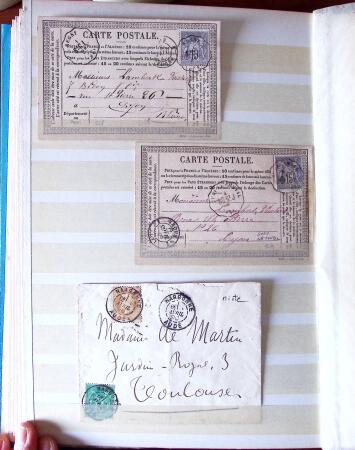 1876-1900, Intéressante sélection de lettres au Type