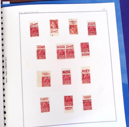 1849-1939, Collection spécialisée sur les oblitérations