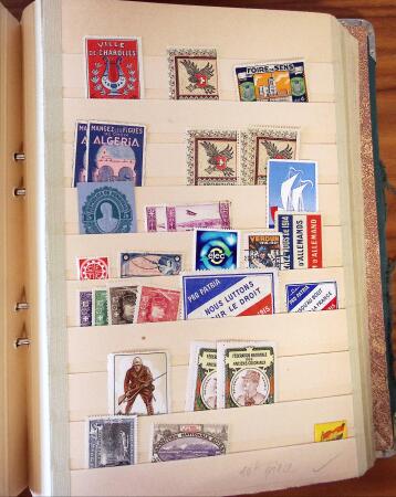 Ancien stock marchand avec surtout millésimes, carnets,