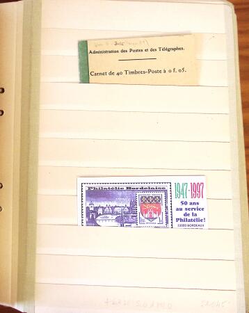 Ancien stock marchand avec surtout millésimes, carnets,
