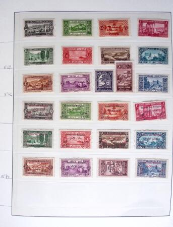 1924-1940, Collection du GRAND LIBAN et de la SYRIE