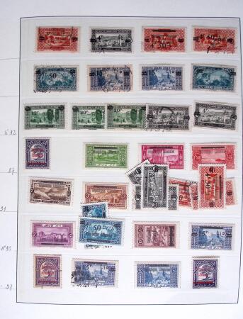 1924-1940, Collection du GRAND LIBAN et de la SYRIE